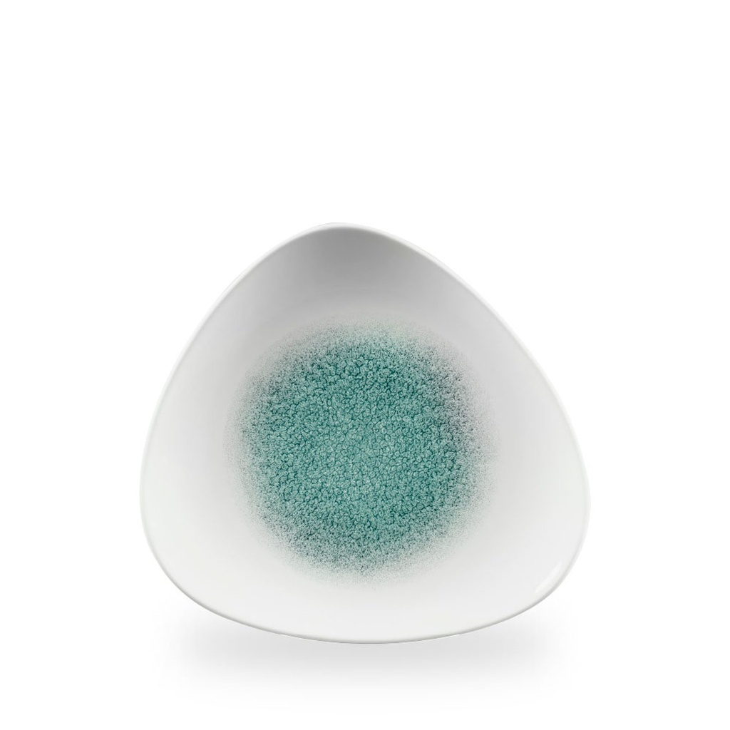 Bord plat driehoek 24.5cm Studio Prints Raku Jade Green Churchill