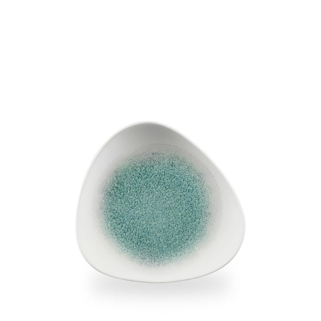 Bord plat driehoek 20.0cm Studio Prints Raku Jade Green Churchill