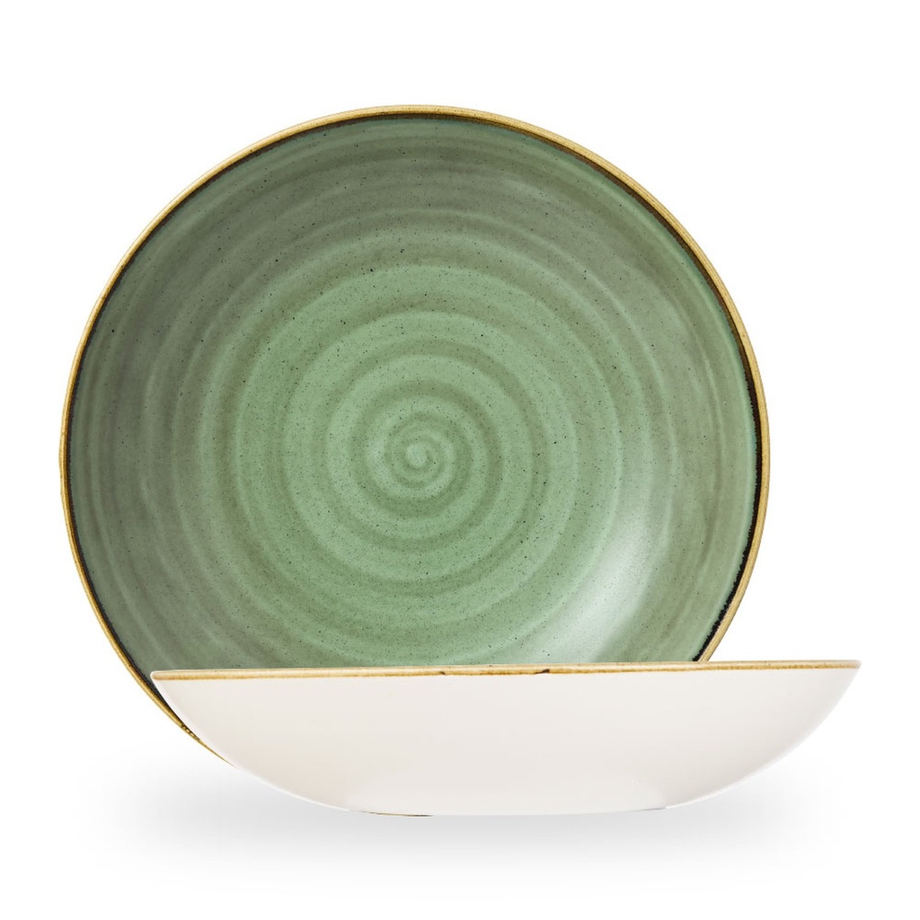 Kom 30.5cm 240.0cl Stonecast samphire green Churchill