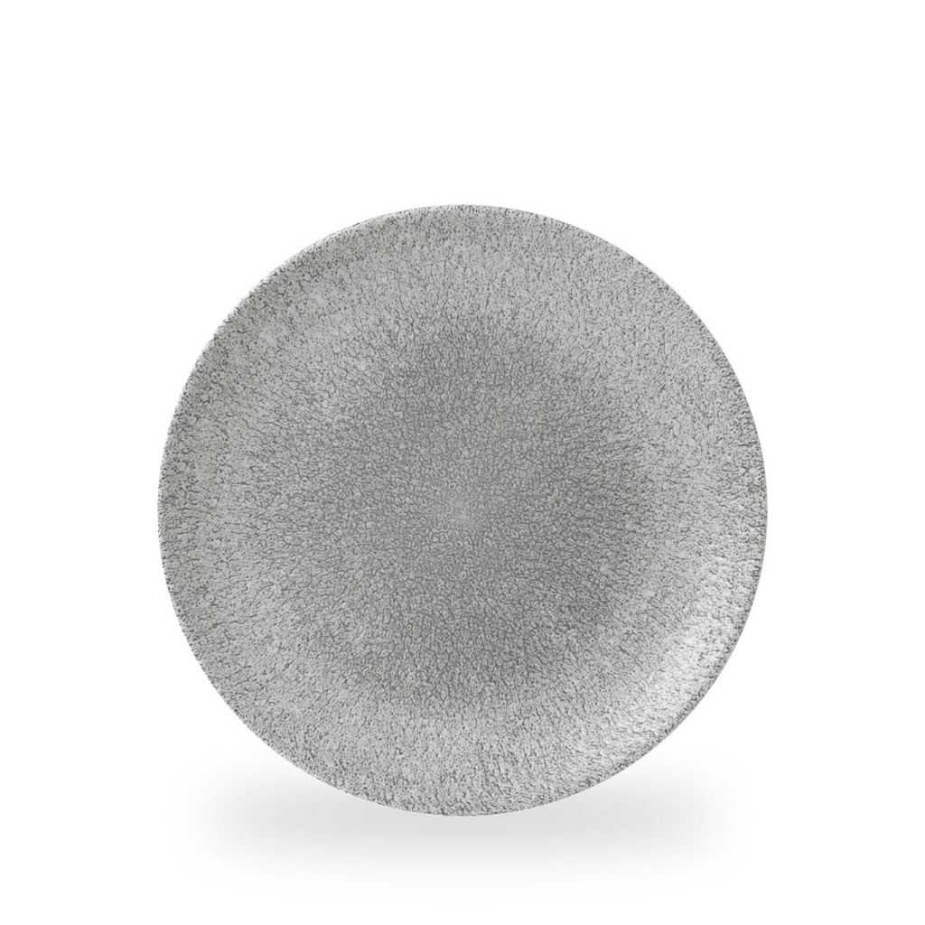 Bord coupe 26.0cm Raku jasper grey Churchill