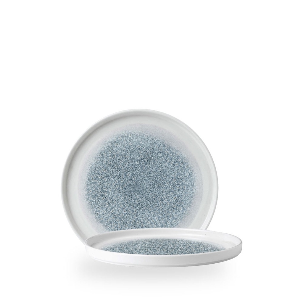 Bord coupe 21.0cm h 2.0cm Studio Prints Raku Topaz Blue Churchill
