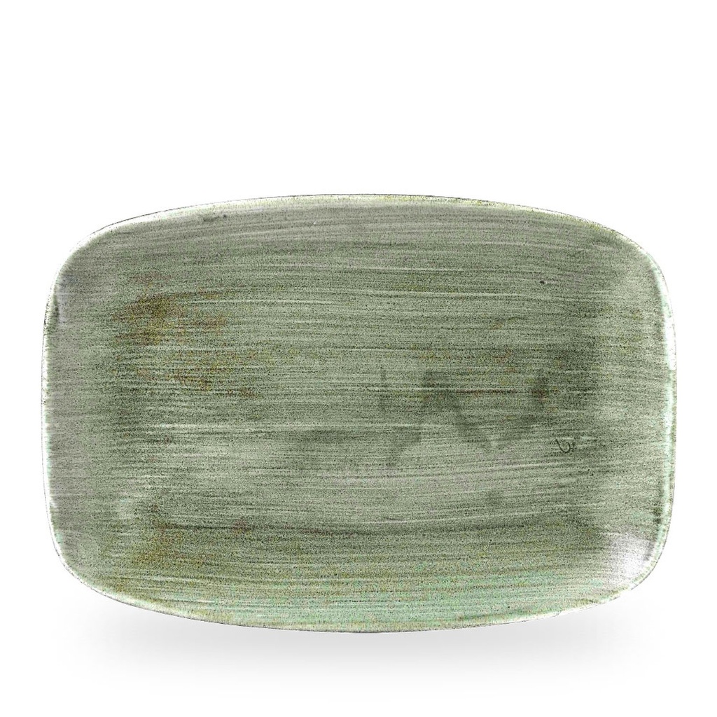 Schaal rechthoek 34.4cm x 23.4cm Stonecast Patina Burnished Green Churchill