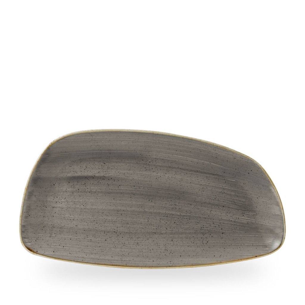 Bord plat 35.0cm x 18.5cm Stonecast Grey Churchill