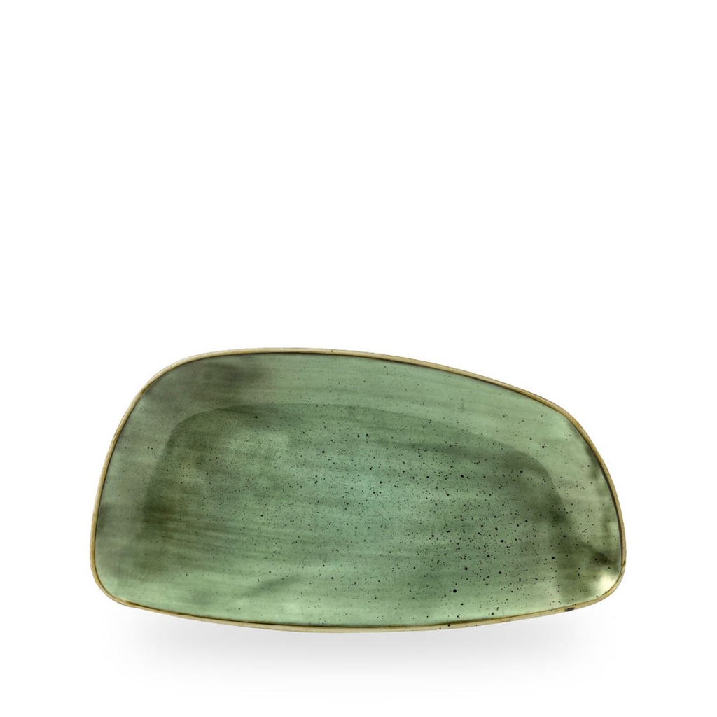 Bord plat 30.0cm x 15.5cm Stonecast samphire green Churchill