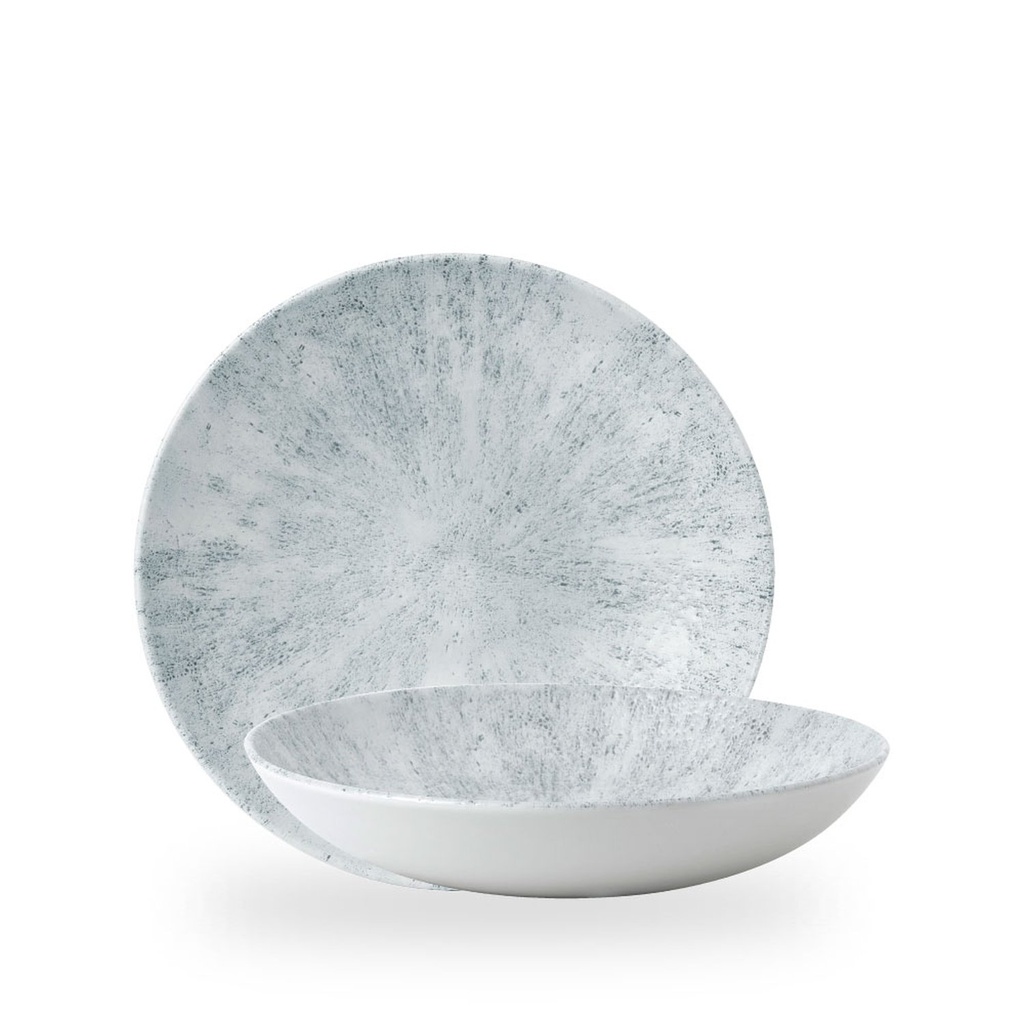 Bord coupe diep 24.8cm 113.6cl Studio Prints Stone Pearl Grey Churchill