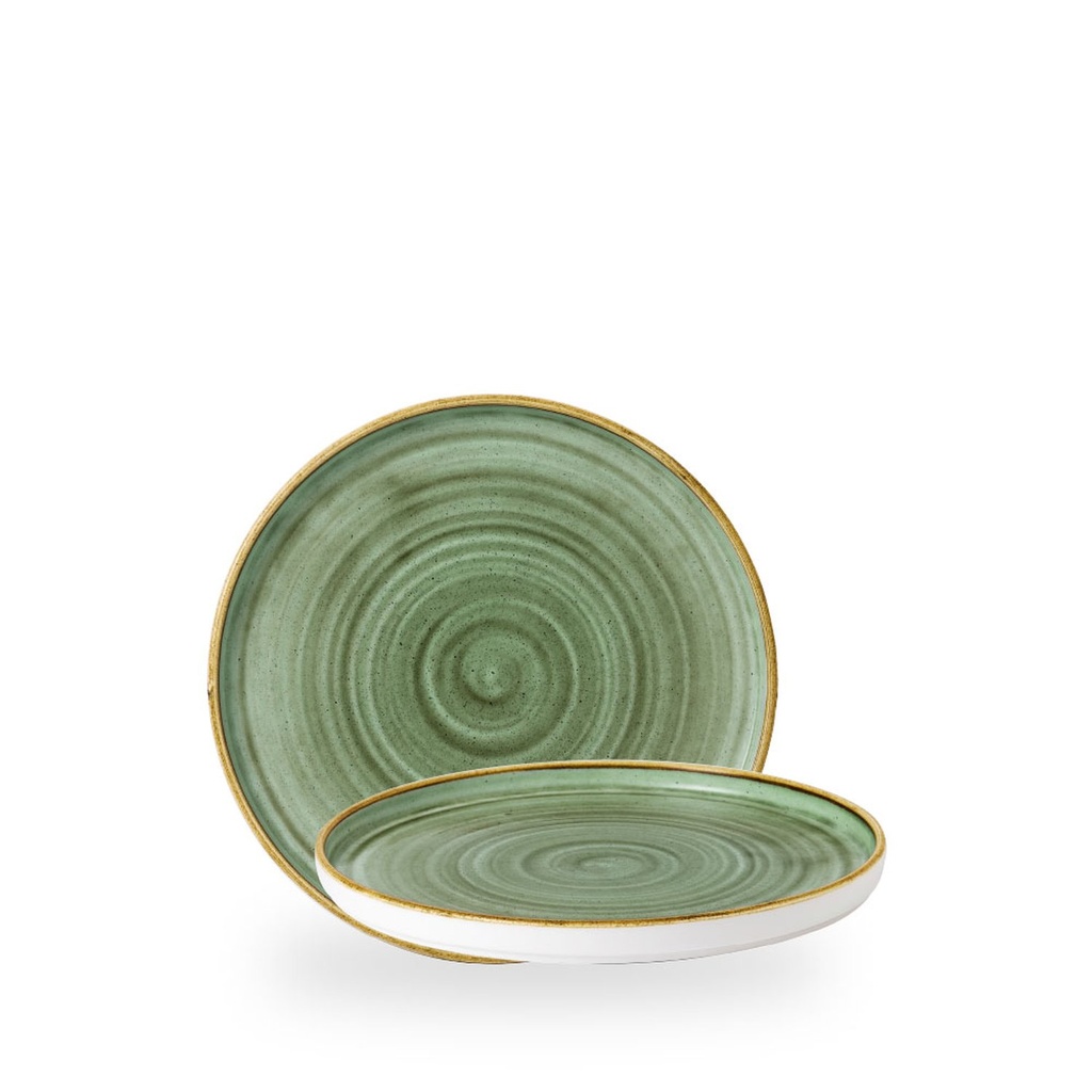 Bord plat 21.0cm h 2.0cm Stonecast Samphire Green Churchill