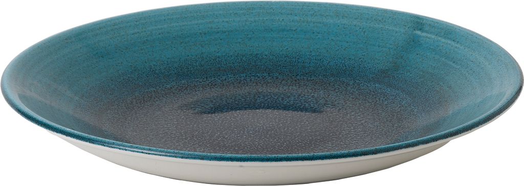 Bord coupe diep 25.5cm h 3.5cm Stonecast Aqueous Lagoon Churchill