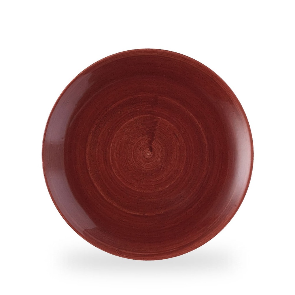 Bord coupe 28.8cm Stonecast Patina Red Rust Churchill