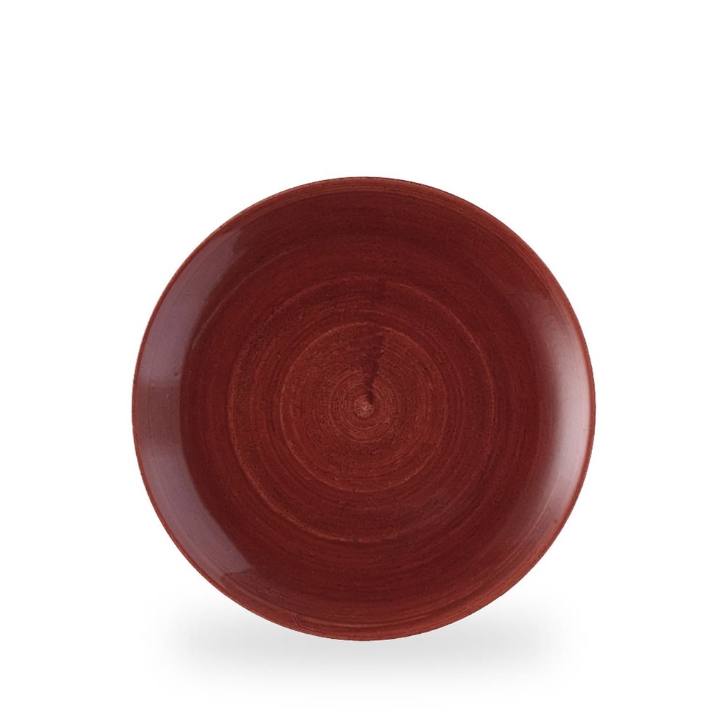 Bord coupe 26.0cm Stonecast Patina Red Rust Churchill