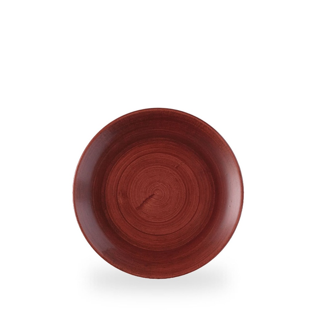 Bord coupe 21.7cm Stonecast patina red rust Churchill