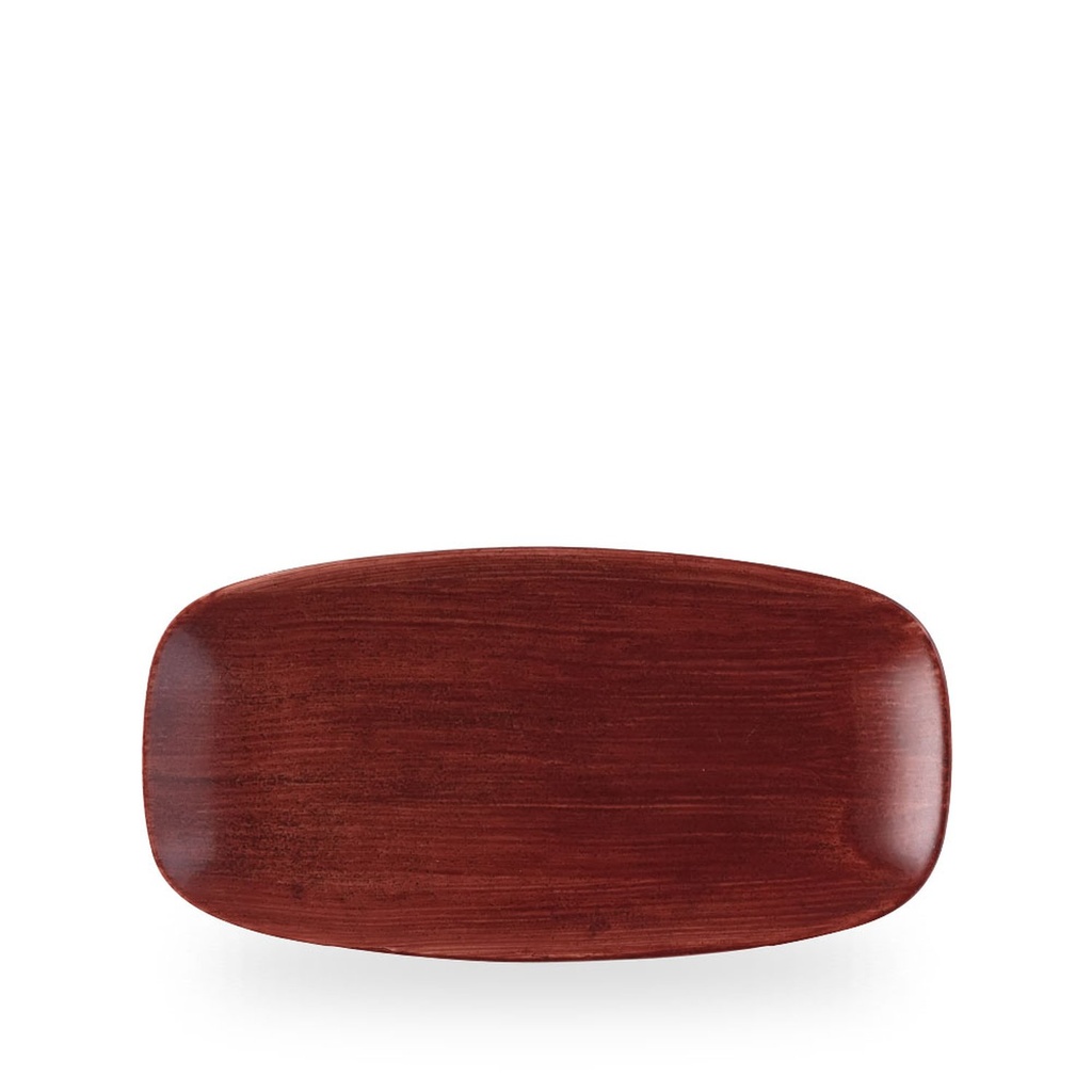 Schaal rechthoek 29.8cm x 15.3cm Stonecast Patina Red Rust Churchill