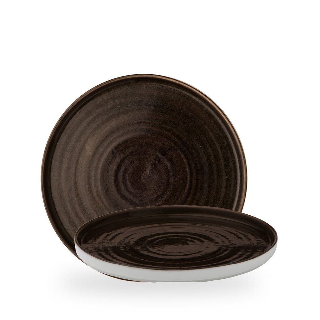 Bord plat 26.0cm h 2.0cm Stonecast Patina Iron Black Churchill