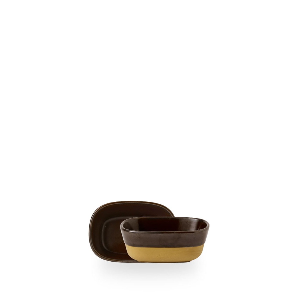 Schaal 12.0cm x 8.8cm h 5.0cm Emerge Cinnamon Brown Churchill