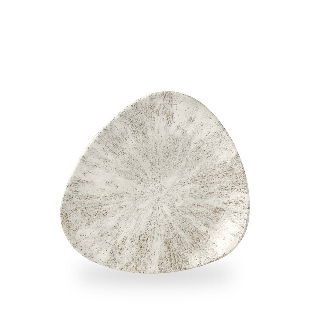 Bord plat driehoek 24.5cm Studio Prints Stone Agate Grey Churchill