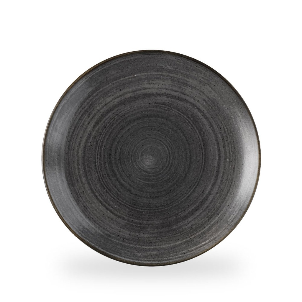 Bord coupe 28.8cm Stonecast Raw Black Churchill