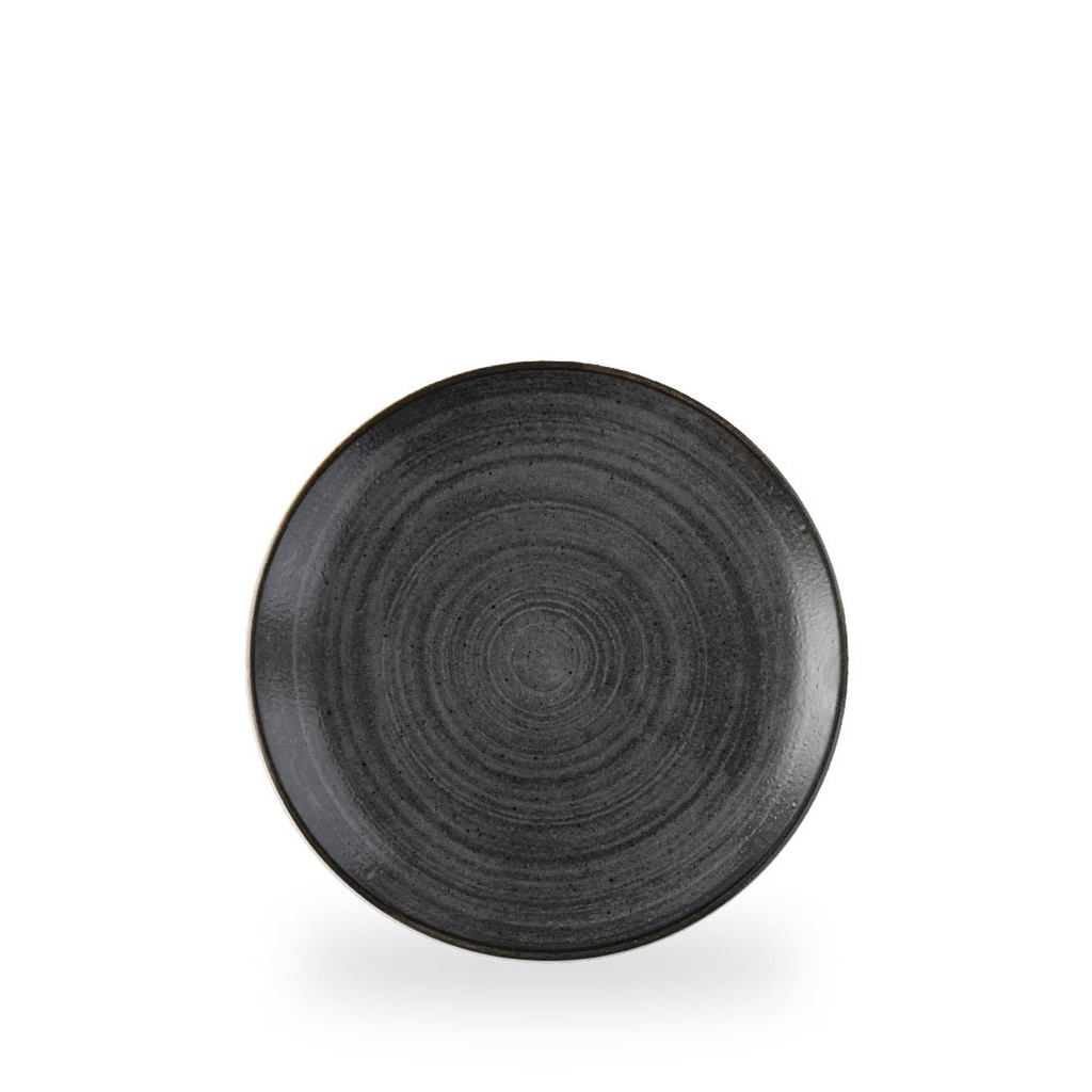 Bord coupe 21.7cm Stonecast Raw Black Churchill
