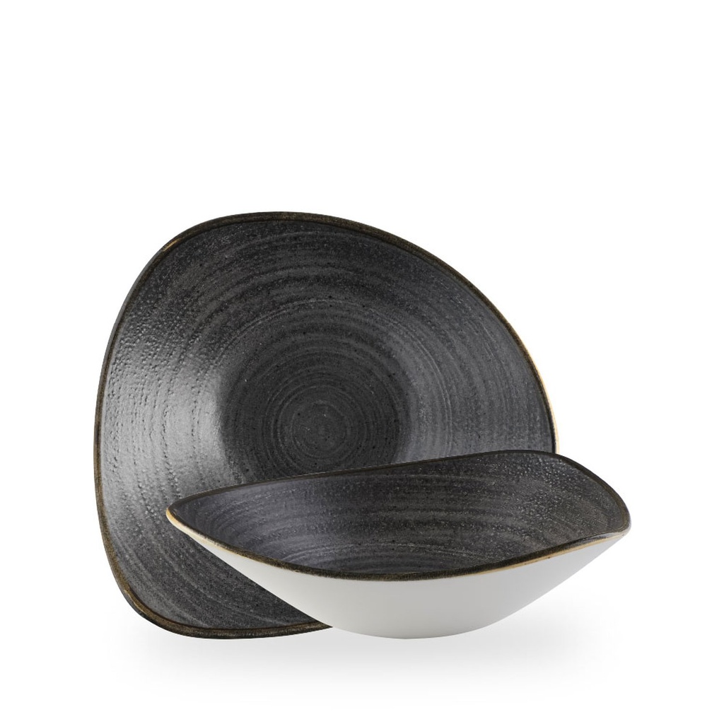 Kom driehoek 23.5cm 60.0cl Stonecast Raw Black Churchill