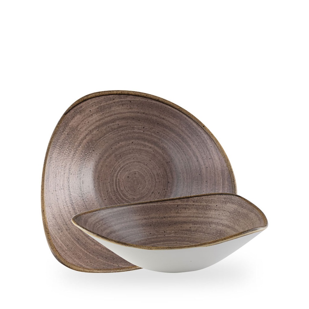 Kom driehoek 23.5cm 60.0cl Stonecast Raw Brown Churchill