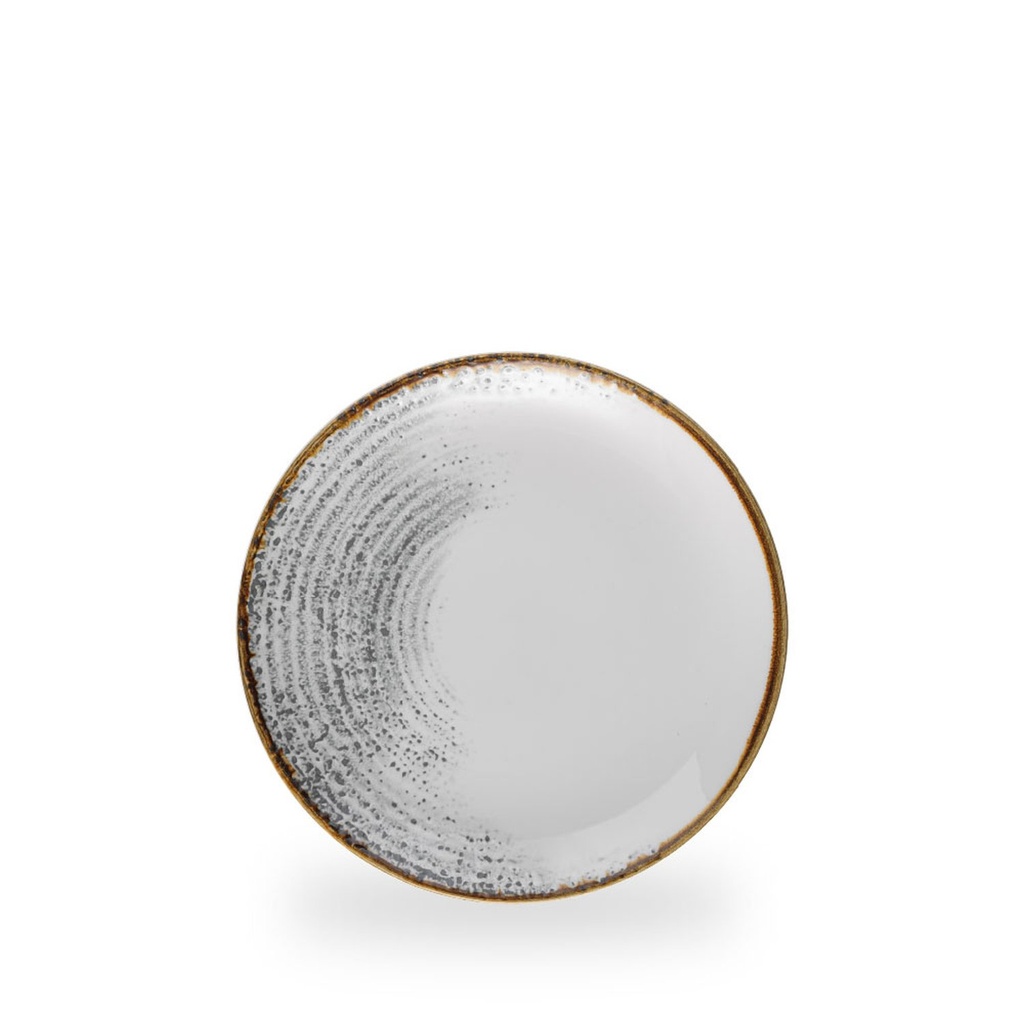 Bord coupe 21.7cm Homespun accents jasper grey Churchill