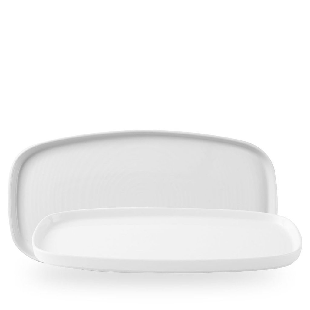 Bord plat 35.0cm x 18.5cm h 2.0cm Chefs Plates White Churchill