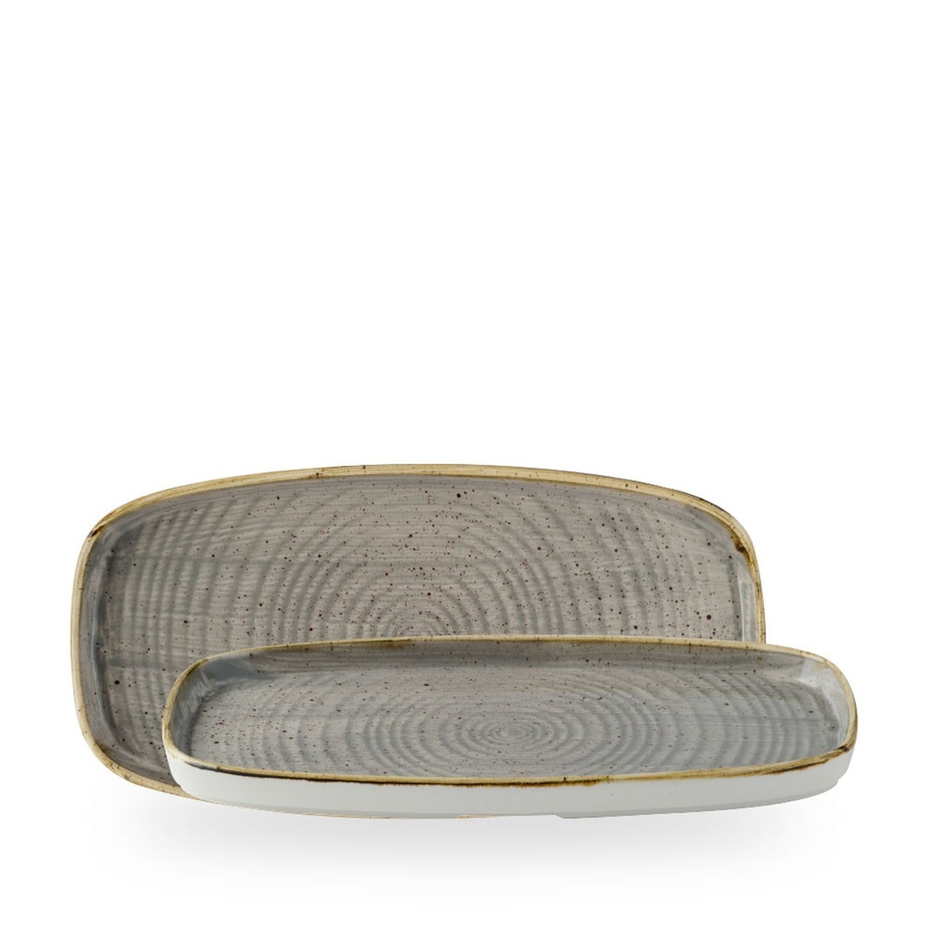 Schaal rechthoek 30.0cm x 15.4cm h 2.0cm Stonecast grey Churchill