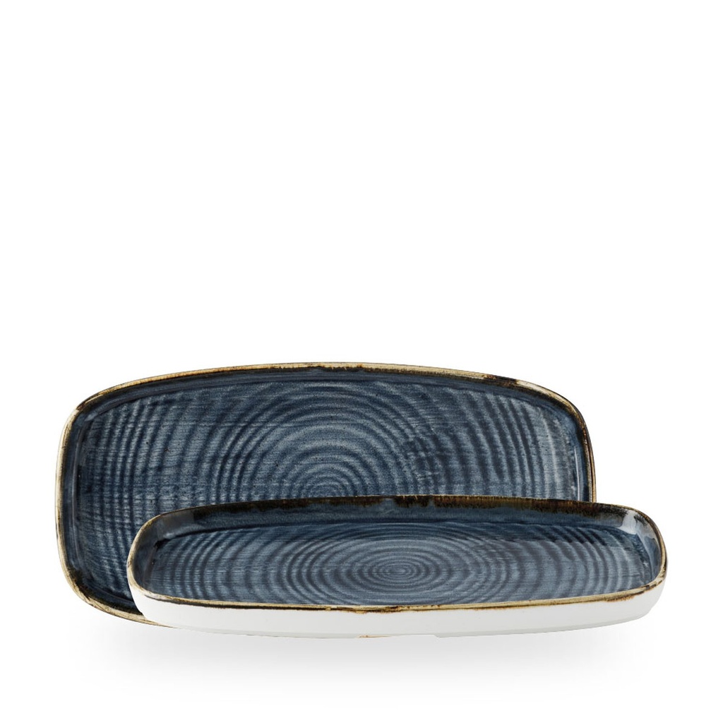 Schaal rechthoek 30.0cm x 15.4cm h 2.0cm Stonecast Blueberry Churchill