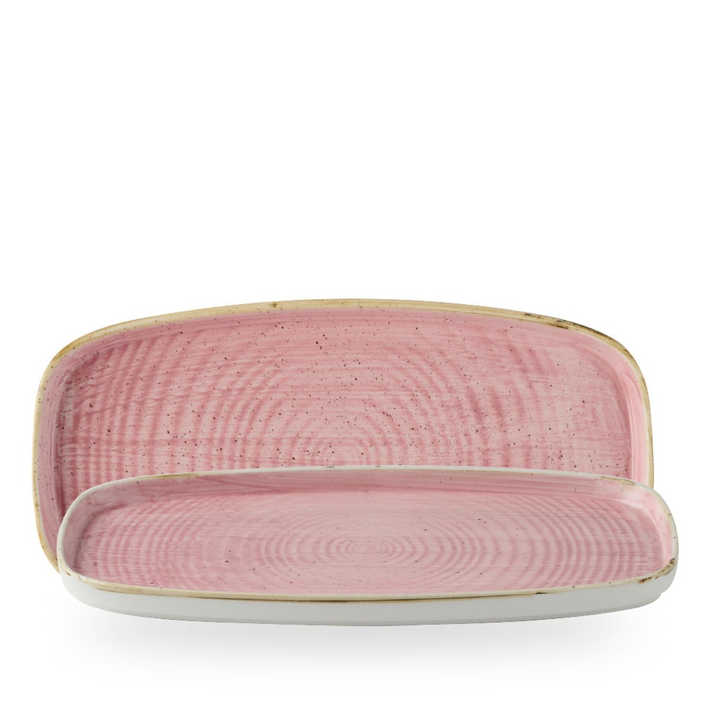 Schaal rechthoek 35.0cm x 18.5cm h 2.0cm Stonecast Petal Pink Churchill