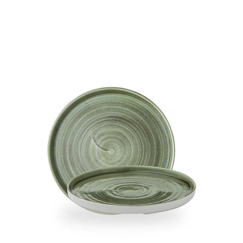 Bord plat 21.0cm h 2.0cm Stonecast Patina Burnished Green Churchill