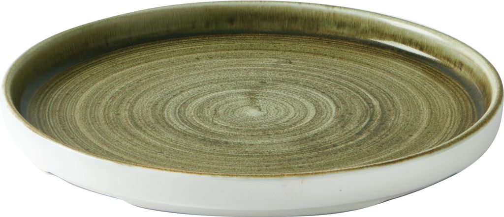 Bord plat 21.0cm h 2.0cm Stonecast Plume Olive Churchill