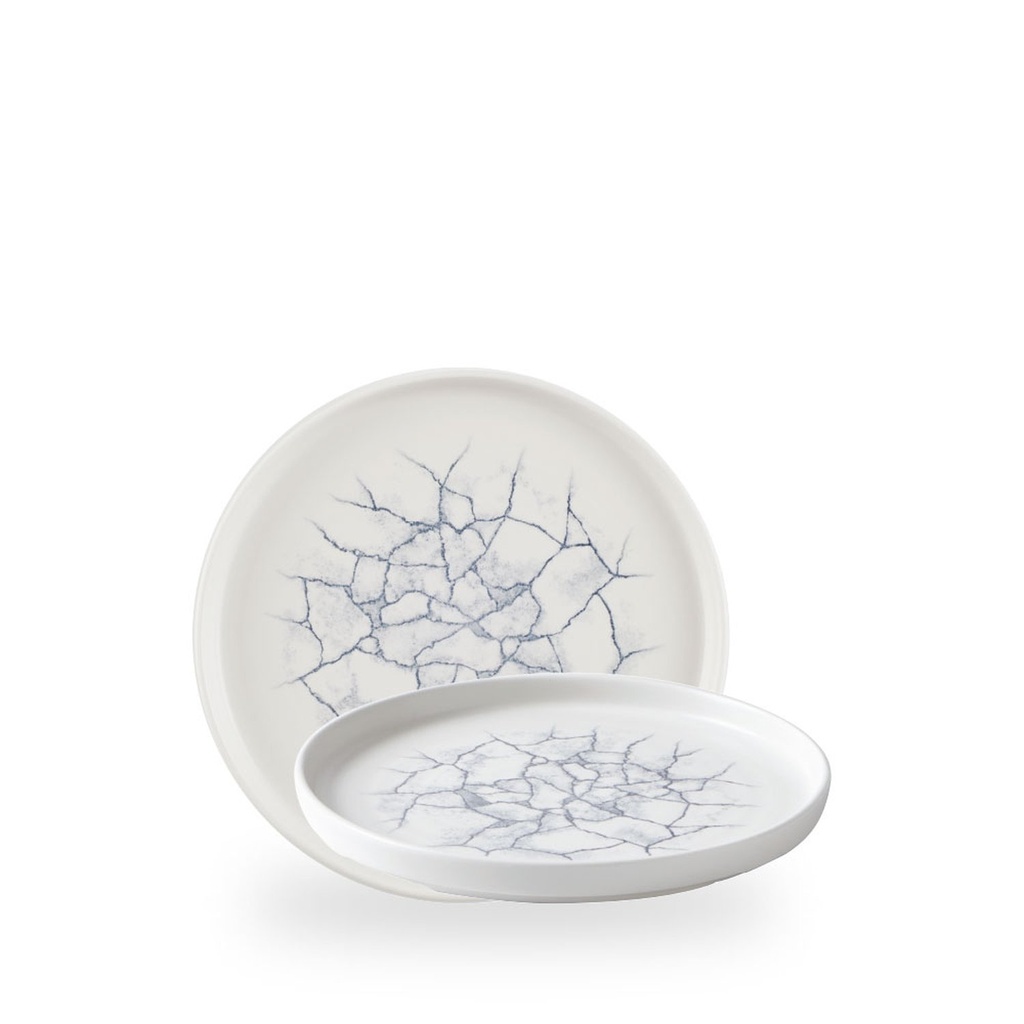 Bord plat 21.0cm h 2.0cm Studio Prints Kintsugi Pearl Grey Churchill