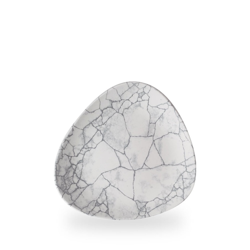 Bord plat driehoek 24.5cm Studio Prints Kintsugi Pearl Grey Churchill