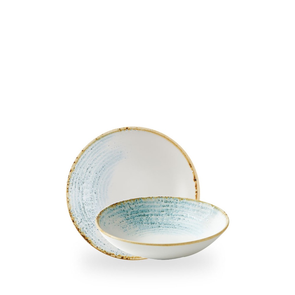 Bord coupe diep 18.2cm 42.6cl Homespun accents aquamarine Churchill