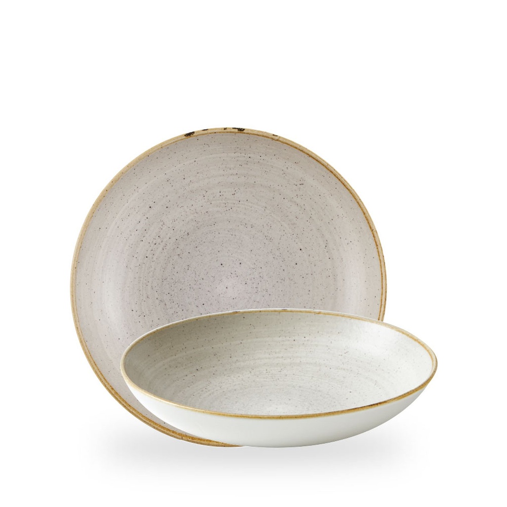 Bord coupe diep 24.8cm 113.6cl Stonecast raw grey Churchill