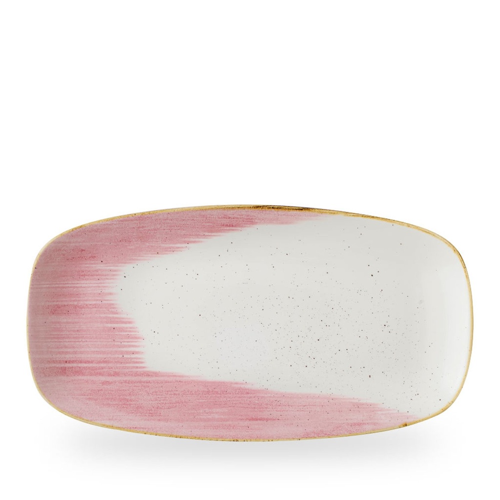 Bord plat 35.5cm x 18.9cm Stonecast accents petal pink Churchill