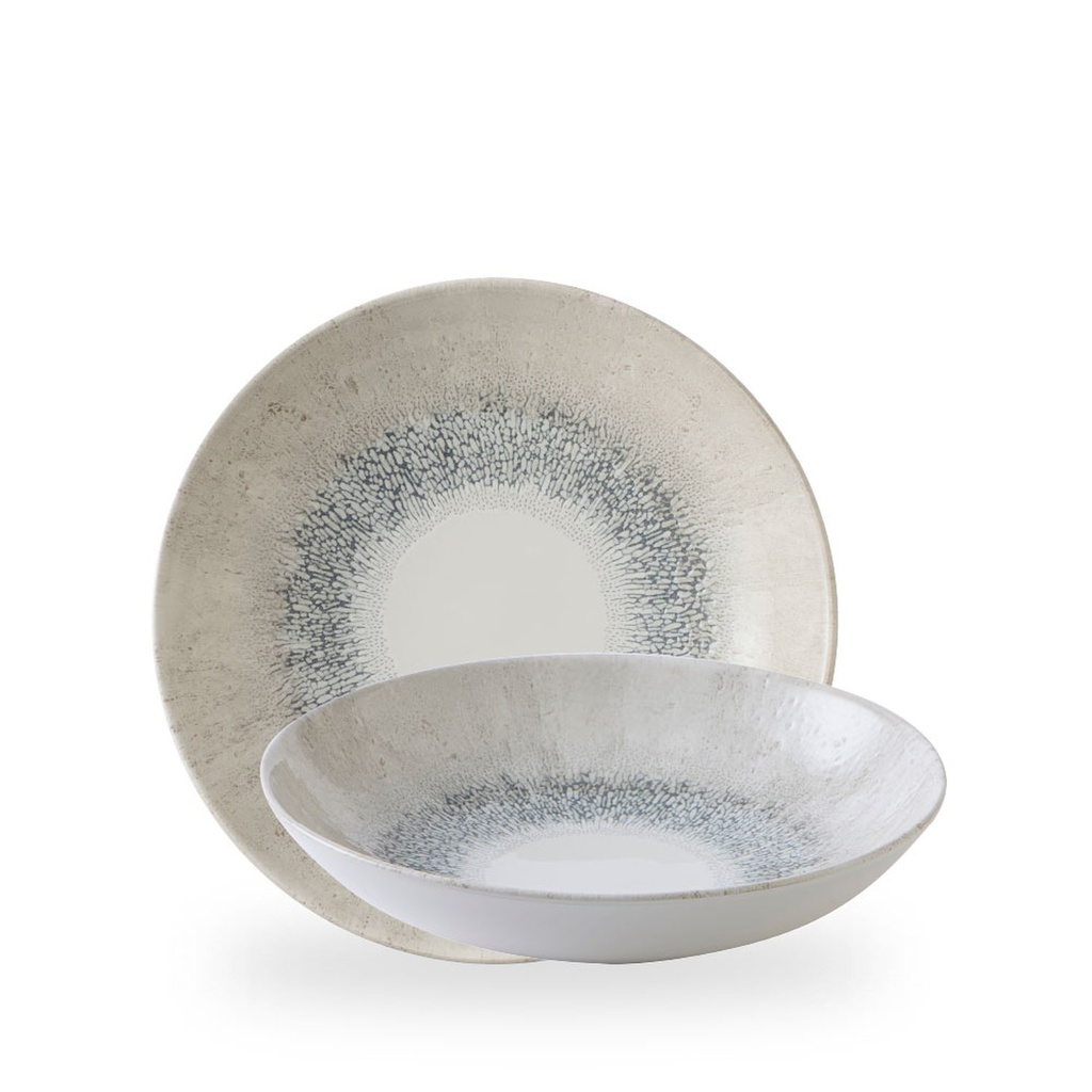 Bord coupe diep 24.8cm 113.6cl Studio prints fusion grey Churchill