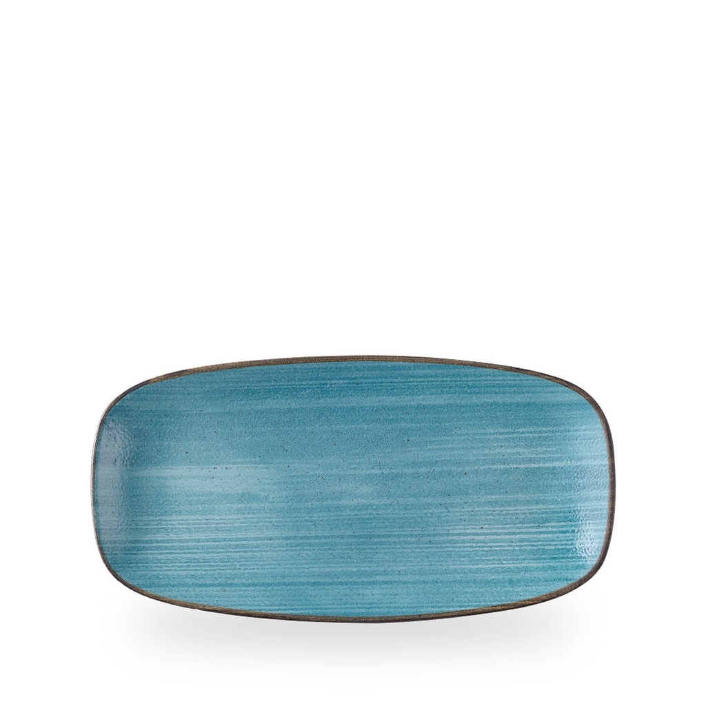 Schaal rechthoek 29.8cm x 15.3cm Stonecast raw teal Churchill