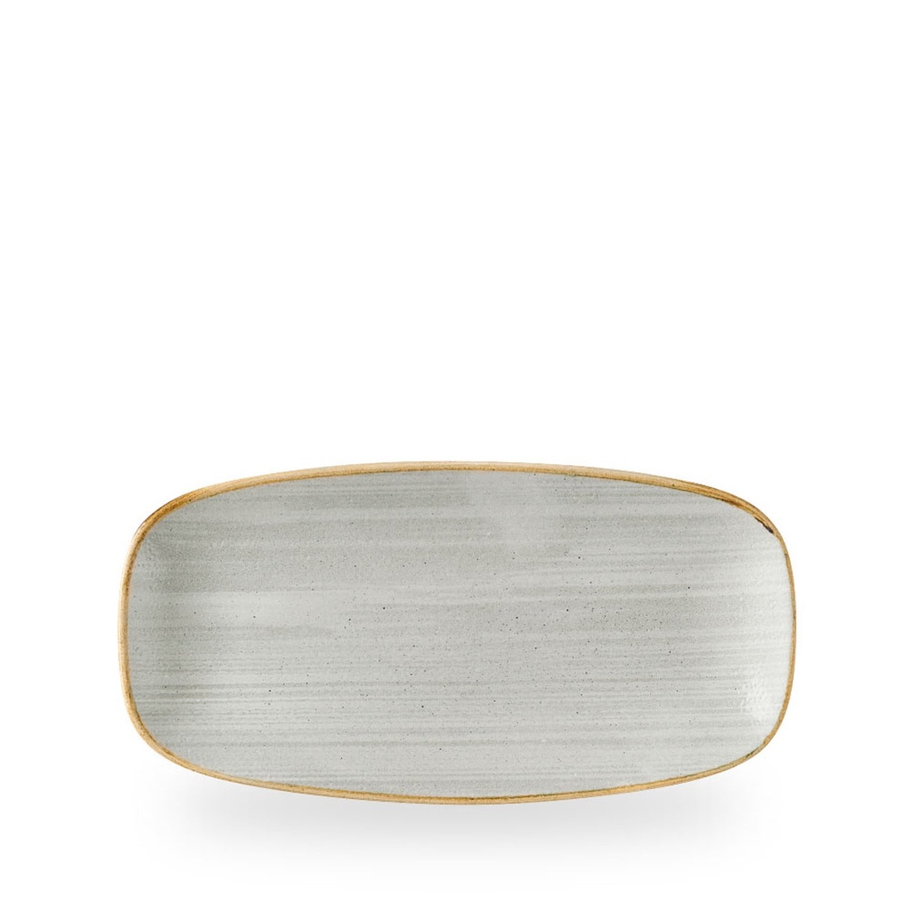 Schaal rechthoek 29.8cm x 15.3cm Stonecast Raw Grey Churchill