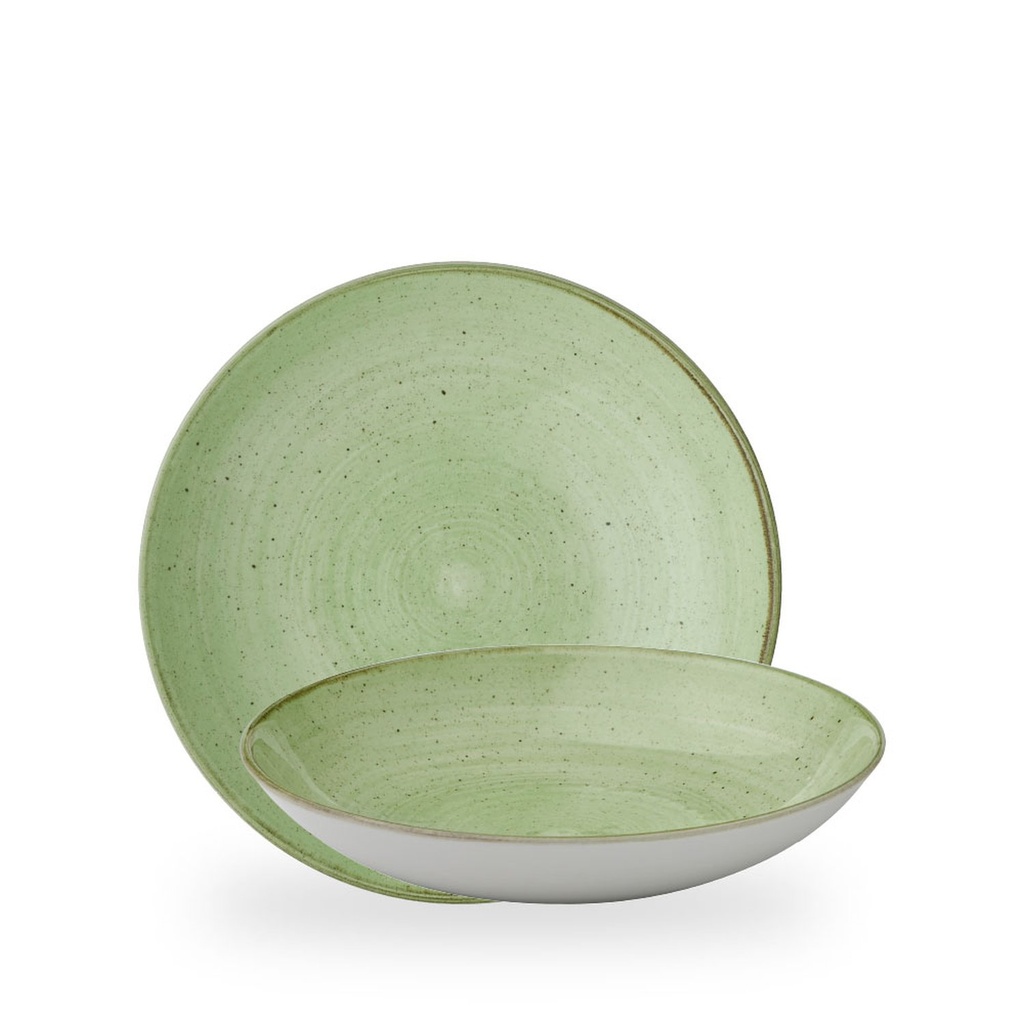 Bord coupe diep 24.8cm 113.6cl Stonecast sage green Churchill