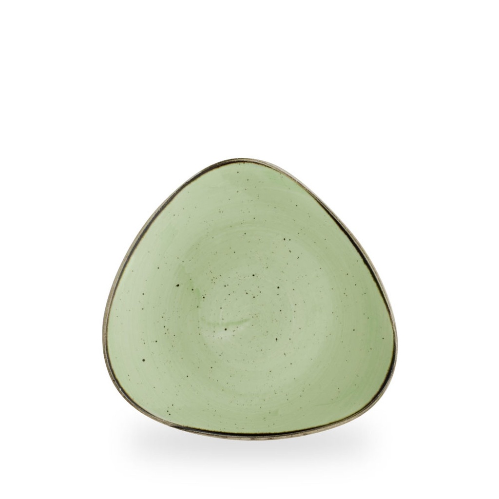 Bord plat driehoek 24.5cm Stonecast Sage Green Churchill