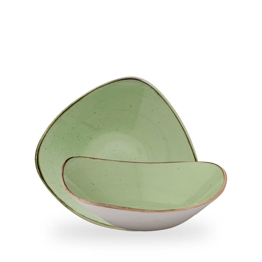 Kom driehoek 23.5cm 60.0cl Stonecast Sage Green Churchill