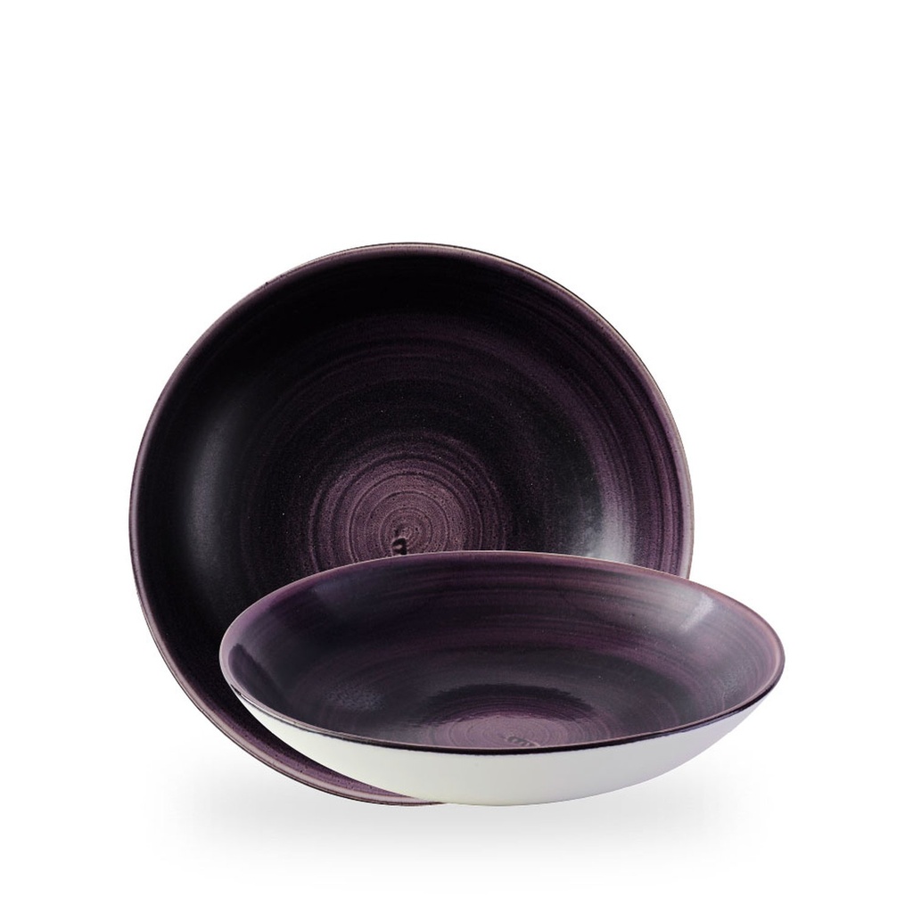 Bord coupe diep 24.8cm 113.6cl Stonecast Patina Deep Purple Churchill