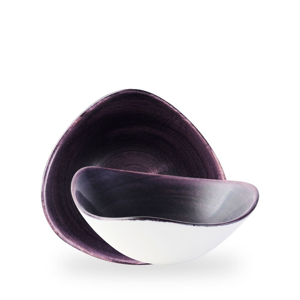 Kom driehoek 23.5cm 60.0cl Stonecast Patina Deep Purple Churchill