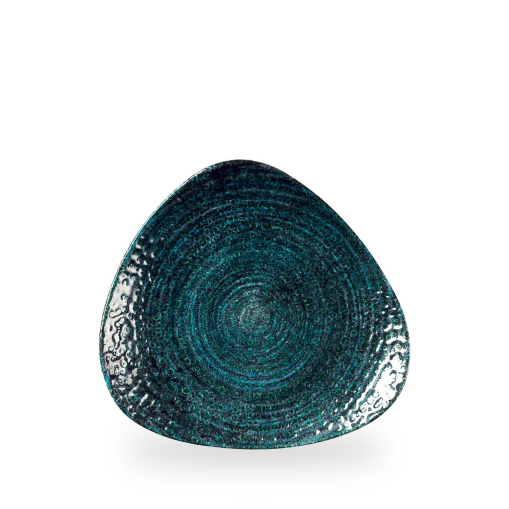 Bord plat driehoek 24.5cm Studio Prints Homespun Chroma Blue Churchill