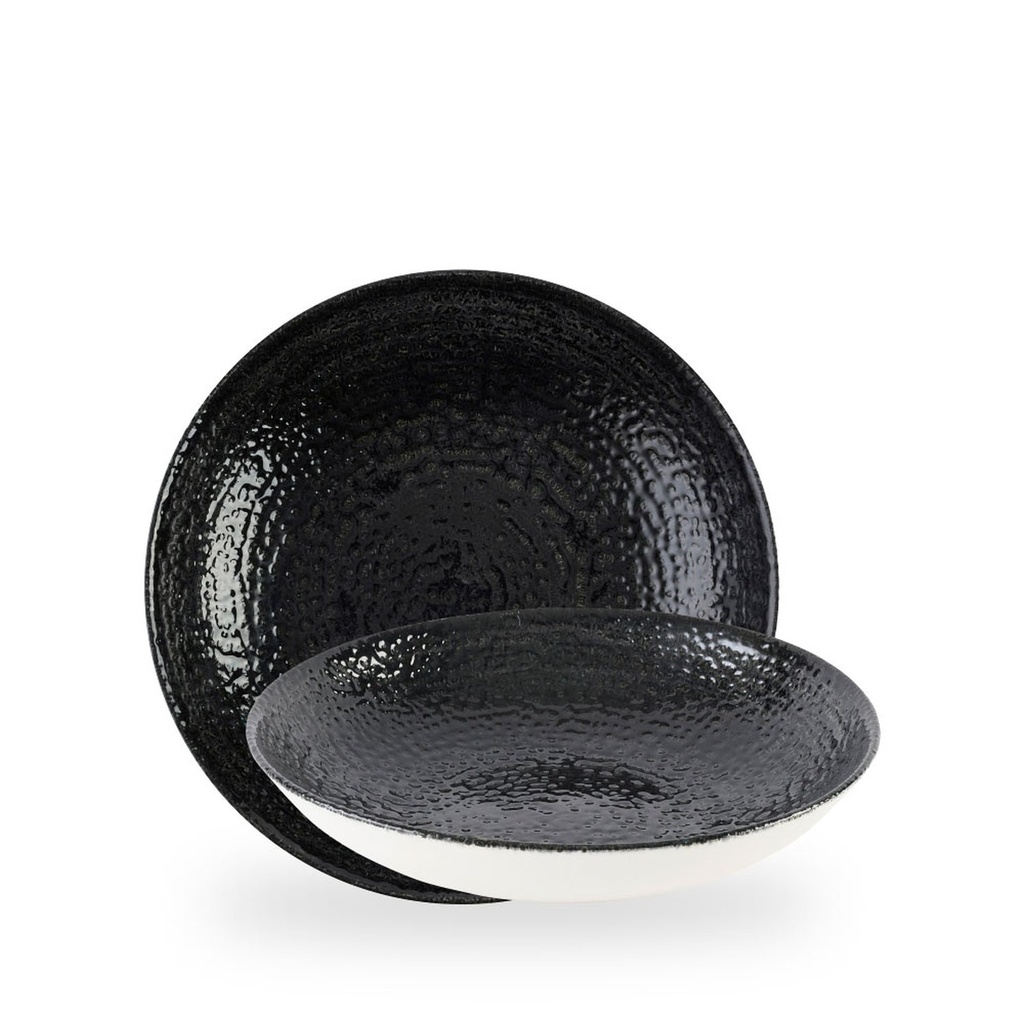 Bord coupe diep 24.8cm 113.6cl Homespun Chroma Black Churchill