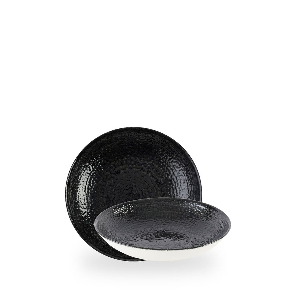 Bord coupe diep 18.2cm 42.6cl Homespun chroma black Churchill