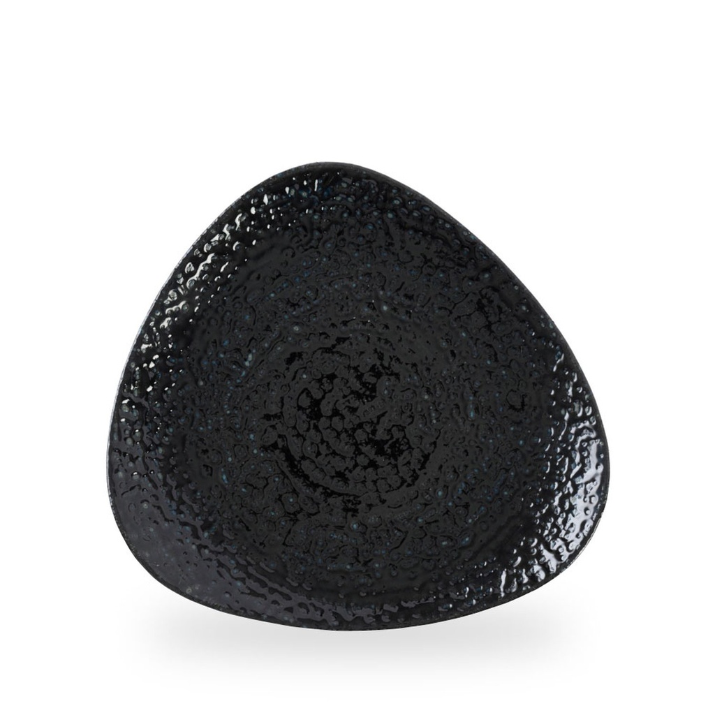 Bord plat driehoek 28.5cm Studio Prints Homespun Chroma Black Churchill