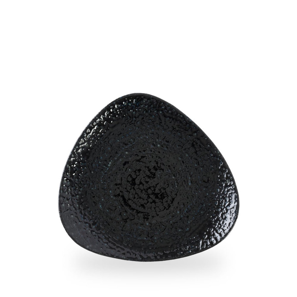 Bord plat driehoek 24.5cm Studio Prints Homespun Chroma Black Churchill