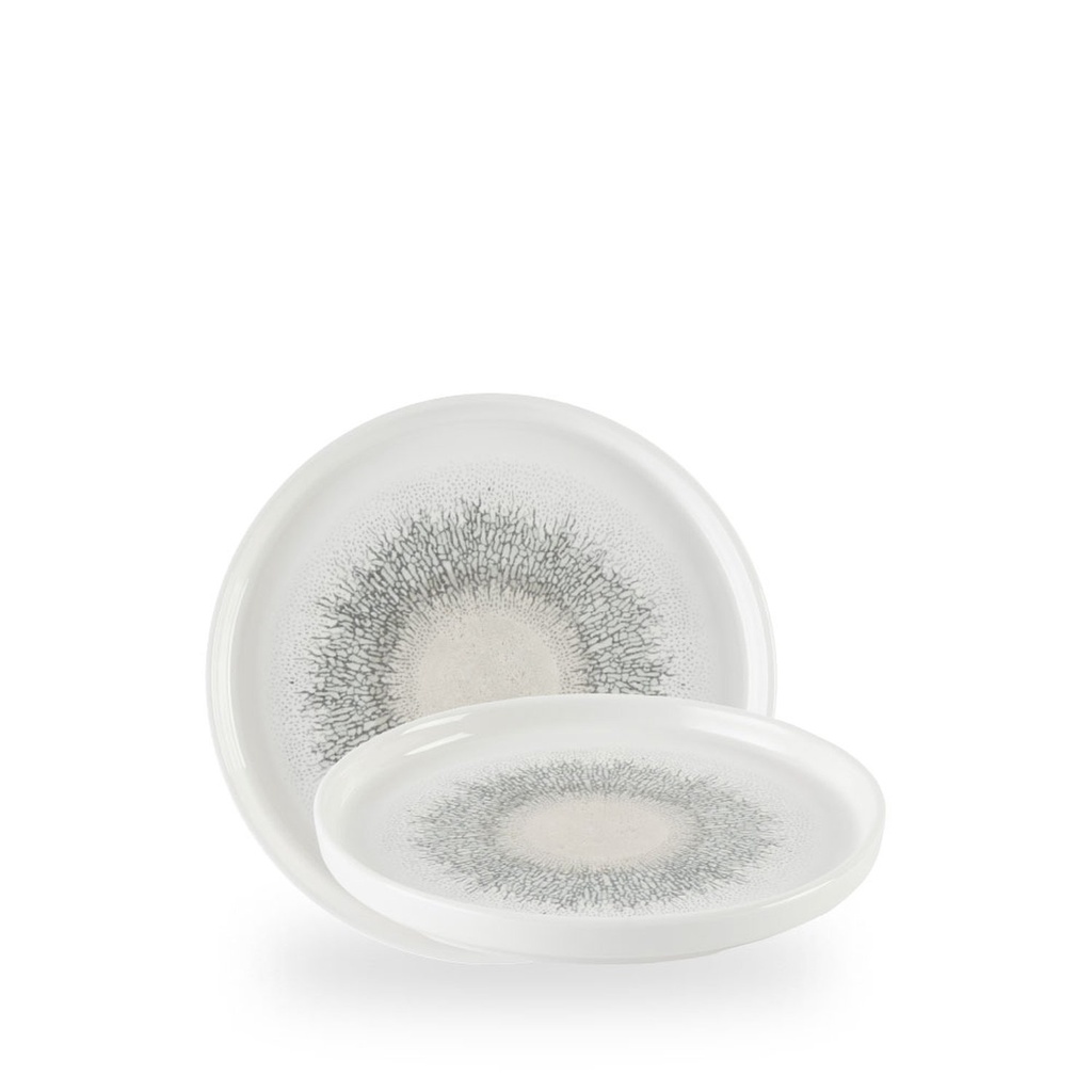 Bord plat 21.0cm h 2.0cm Studio prints fusion grey Churchill