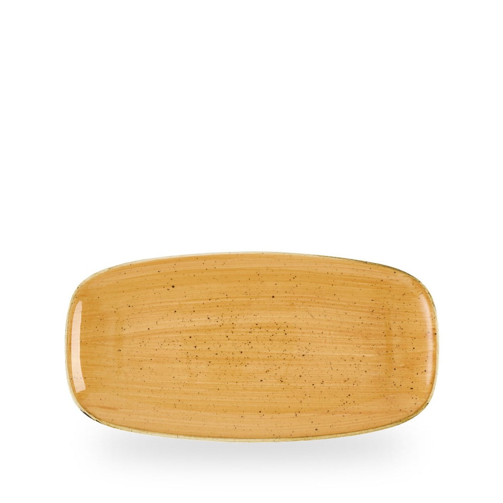 Bord plat 29.8cm x 15.3cm Stonecast tangerine Churchill