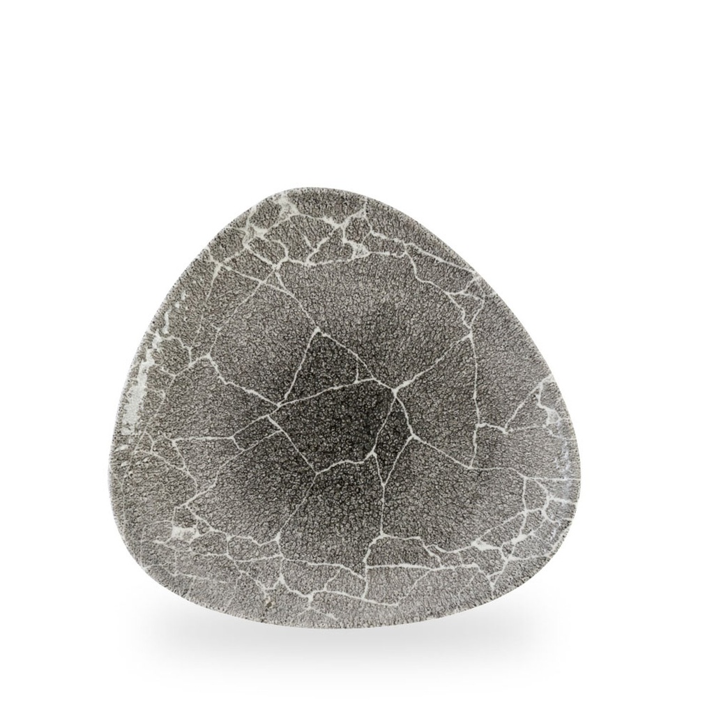 Bord plat driehoek 28.5cm Studio Prints Kintsugi Reverse Quartz Black Churchill